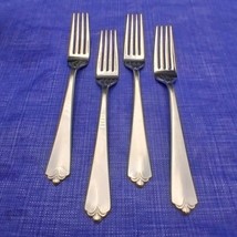 Wallace Lotus 18/8 Stainless Steel Set 4 Dinner Fork Flatware JAPAN - $65.44