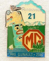 Vintage Jewelry Totem Lapel Pin MG Club Lake Quinault TMG Car Rendezvous... - $14.84