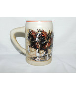 1987 Budweiser World Famous Clydesdales Beer Stein 5 1/2 Inches Tall - £10.18 GBP