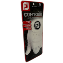 FootJoy Mens Contour FLX Golf Glove Pearl Cadet XL Worn On Left Hand New In Pkg - $19.59