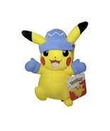 Pokemon Plush 8 Inch Pikachu Christmas Holiday Blue Hat with Mittens - $19.87