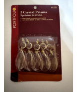 Portfolio 5 Crystal Prisms Clear Finish 1.5 in Height 48225 - £11.75 GBP