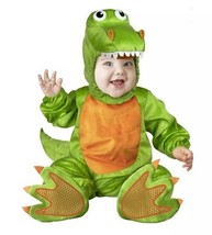 Baby T Rex Halloween Costume Size 6-12 Months Green Dinosaur Baby Infant... - $24.75
