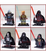 6 pcs Knights of the Old Republic Star Wars Minifigure Set +Stands USA S... - $21.50