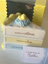Hallmark Celebration Trinket Keepsake Porcelain Baby Boy Cake Box Slice of Nice - $16.00