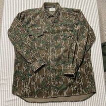 Vintage Mossy Oak Chamois Flannel Men’s Large Button Shirt Made In USA - $76.11