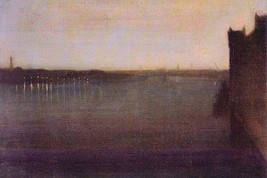 Nocturne in gray and gold, Westminster Bridge by James Abbot McNeill Whistler -  - £17.57 GBP+