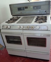 Vintage O&#39;Keefe &amp; Merritt Four Burner Stove with Double Oven and Griddle... - $2,474.99