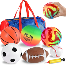 6 Pcs outside Toys Balls for Toddlers 1-3 with Bag, Toddler Outdoor Spor... - $26.89