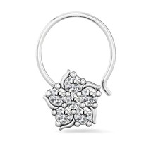 0.50Ct Round Cut Lab Created Diamond Piercing Nose Pin 14k White Gold Pl... - $75.45