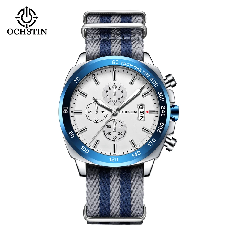 OCHSTIN Original  Multi-functional Quartz Watch Steel Strap Luminous Needle Mens - $41.00