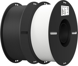 Creality 2Kg Black &amp; White Pla 1.75Mm Filament Bundle For 3D Printing, 0... - $37.96