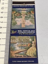 Matchbook Cover Bok Tower  aka Singing Tower and Sypress Gardens  gmg Unstruck - £9.89 GBP