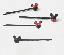Mickey Minnie black bobby pin set - $11.88