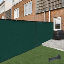 Balcony and Fence Privacy Screen 6&#39; x 50&#39; with 90 Shade Rating Green 170... - £60.14 GBP