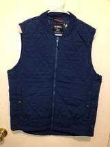 NWT Chubbies SZ Small The Easy Going Nylon Quilted Vest Navy Blue NEW Full Zip - $29.69