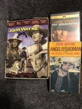 lot of 7 VHS John Wayne movies  Angel And The Bad Man The Searchers The - £9.25 GBP