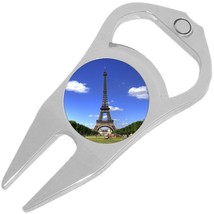 Eiffel Tower Golf Ball Marker Divot Repair Tool Bottle Opener - £9.25 GBP