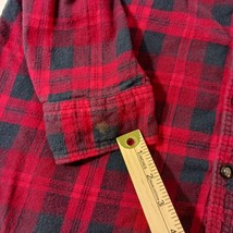 Sonoma Life + Style Men's Red & Black Button-Up Flannel Shirt Long Sleeve Sz XL image 3