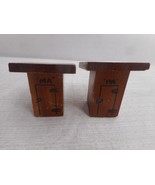 Vtg Wooden Outhouse &quot;MA&quot; And &quot;PA&quot; Salt And Pepper Shakers Stillwater Min... - £5.90 GBP
