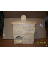 Screech Owl Nesting Box Audubon Bird Farm Ranch Home Cabin Barn Yard Hoo... - £56.88 GBP