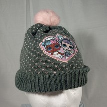 Lol Surprise Girls Winter Hat Beanie Gray - Pink Hearts And Pom, Patch One-size - £7.71 GBP
