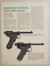1971 Magazine Photo Japan Grandpa Nambu &amp; Papa Nambu 9mm Revolvers - $11.68