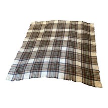 Red Black Tan Shawl Throw Large Square Scarf Tartan Plaid Wrap Blanket 5... - £22.12 GBP