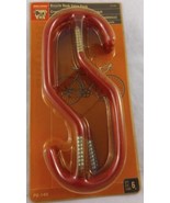 Bicycle Hooks 6 inches Red Vinyl Coated Value Pack 6  Hooks Bulldog # 12... - $262.08 MXN