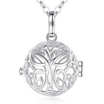 Harmony Ball 18mm Celtic Knot Cage Pendant Necklace Pregnancy Chime Bola Angel C - £19.01 GBP