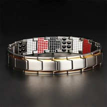 New Men's Health Energy 3 in 1 Bracelet Bracelet for Arthritis Twisted Health Ma - £13.75 GBP