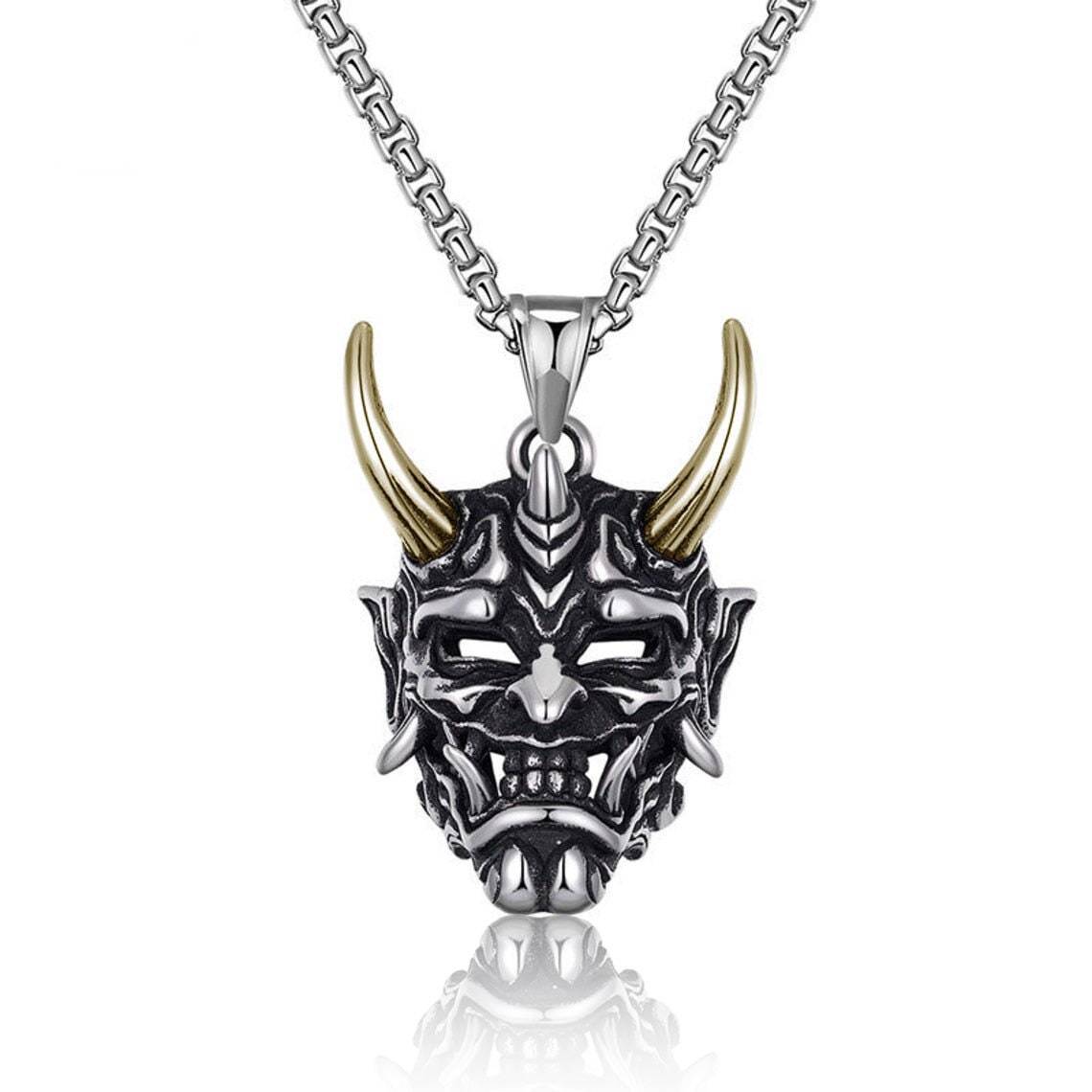 Primary image for Japanese Ghost Skull Mask Necklace