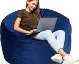 This Is A 3 Foot Bean Bag Chair Filled With Memory Foam That Can Be Machine - £71.56 GBP