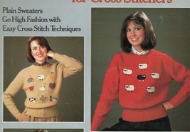 Leisure Arts Sweater Book 1985 Plain Sweaters High Fashion Christmas Winter - £10.88 GBP