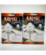 2 Malibu 4 Watt Low Voltage Garden Landscape Path Light Metal Brushed Fi... - $47.50 CAD