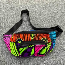 African Women Girls Waterproof Crossbody Waist Bag African Woman Print Belt Bag  - £66.28 GBP