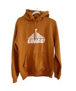 GUAGGI Get Up And Go Get It Brown Embroidered Motion Hoodie Large - $79.48