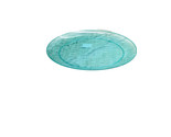 Greenbrier’s 14 Inches Summer Picnic Flat Round  Style Plastic Aqua Gree... - £11.58 GBP