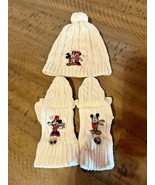 Disney Store Parks Size XS Toddler Knit Mickey Mouse Goofy Hand Gloves Hat - $12.86