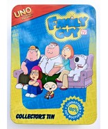 UNO Family Guy Collector&#39;s Tin Fundex Games set - AS IS missing one card - £6.73 GBP