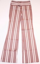 VERTIGO Paris Striped Low Rise Flared Pants Beige/Brown ( 4 ) - £70.94 GBP
