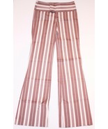 VERTIGO Paris Striped Low Rise Flared Pants Beige/Brown ( 4 ) - £70.09 GBP