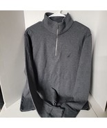 NAUTICA Men&#39;s Grey Collar 1/4 Zip Pullover Size Medium  - $120.88 MXN