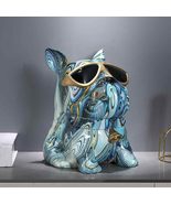 Luxury Colorful Bulldog Tissue Box  Artistic Bulldog Desktop Tissue Hol... - $251.20 CAD