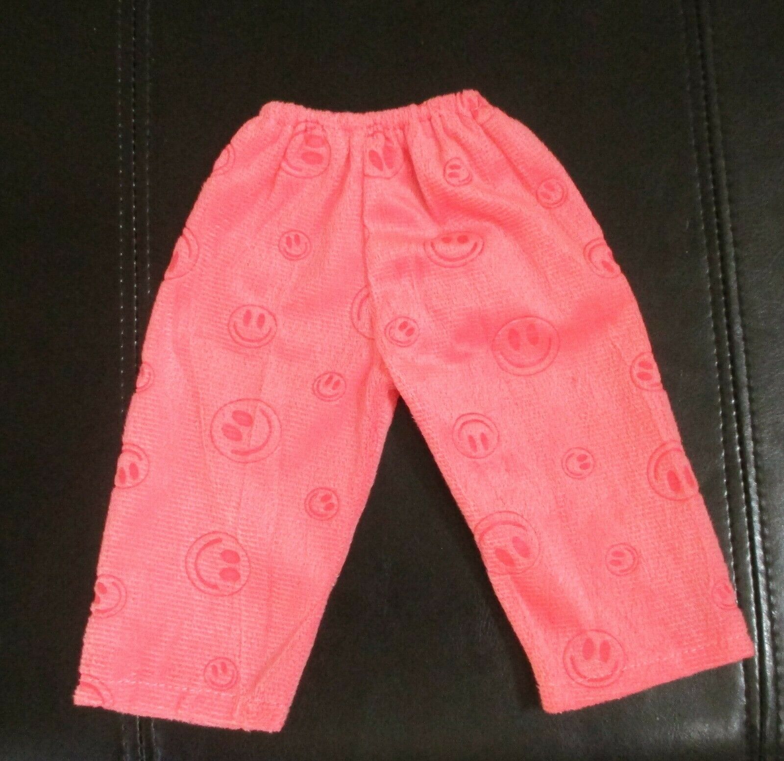 18&quot; Doll Peach Smiley Face Velour Pants - $5.93