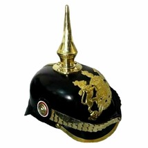 Prussian German Officer Pickelhaube Leather Helmet World War Replica Helmet - $75.00