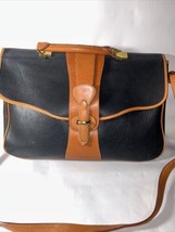 Vintage Dooney &amp; Bourke AWL Equestrian  Rouge Pebbled Leather Bag (D9) - £77.09 GBP