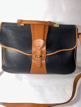 Vintage Dooney &amp; Bourke AWL Equestrian  Rouge Pebbled Leather Bag (D9) - £73.65 GBP