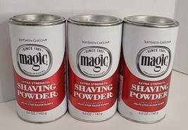 Softsheen Carson Magic Shaving Powder 5 oz Extra Strength Red Pack Of 3 NEW - $19.79