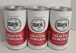 Softsheen Carson Magic Shaving Powder 5 oz Extra Strength Red Pack Of 3 NEW - £15.78 GBP